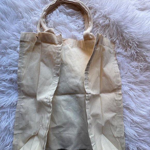 Horse Print Canvas Tote Bag With Woven Handles Beige Eco-Friendly Reusable Shopp - Picture 6 of 9